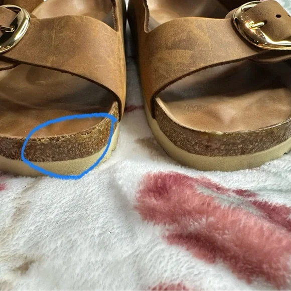 Birkenstock Arizona Big Buckle Slide Sandal
Color: Antique Cognac Oiled Leather - Picture 8 of 8